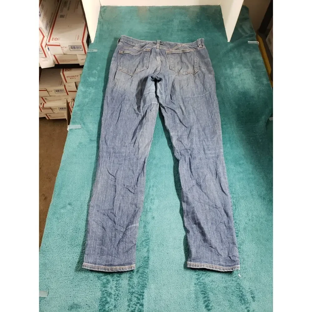 J.Crew Jeans Size 27x28 Mens Blue Pants Stretch Denim Mid Rise Straight Ankle